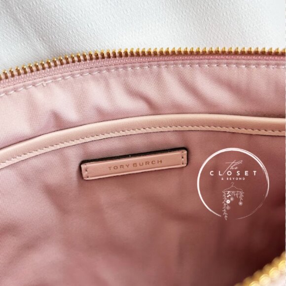 Troy Burch Dleming Blush Pink Oversized Clutch Pouch Bag - Picture 3 of 5